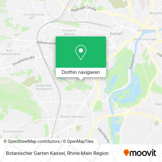 Botanischer Garten Kassel Karte
