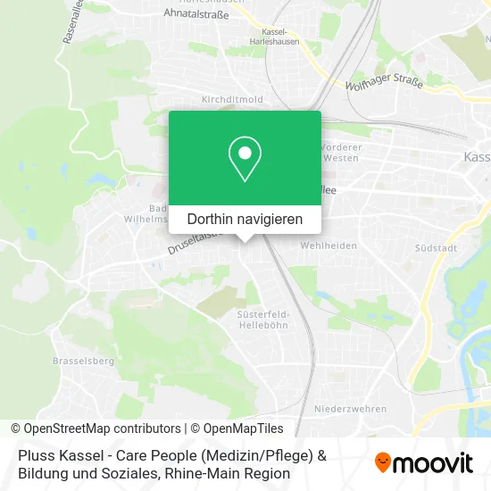 Pluss Kassel - Care People (Medizin / Pflege) & Bildung und Soziales Karte
