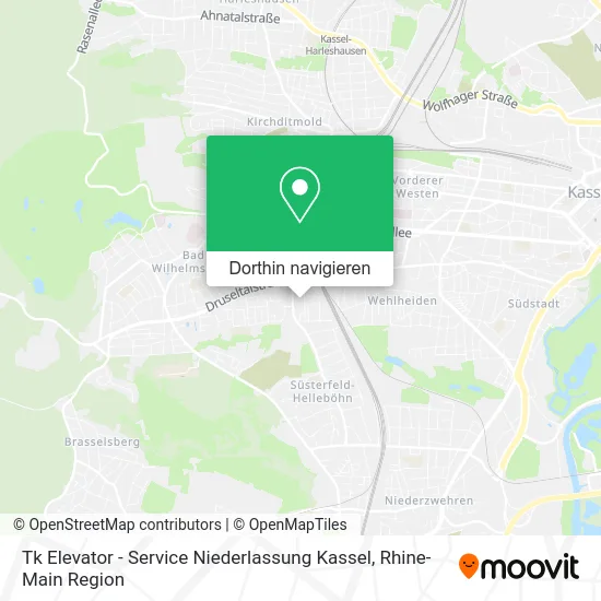 Tk Elevator - Service Niederlassung Kassel Karte