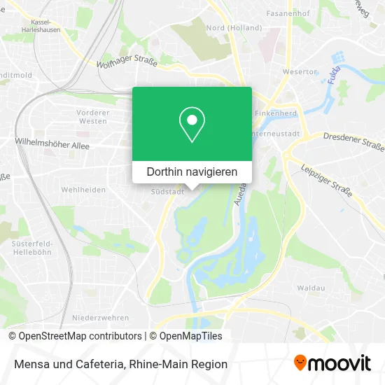 Mensa und Cafeteria Karte