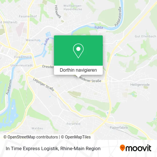 In Time Express Logistik Karte