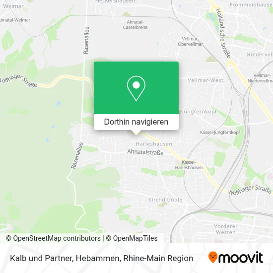 Kalb und Partner, Hebammen Karte