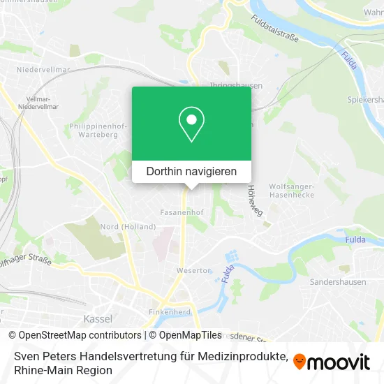 Sven Peters Handelsvertretung für Medizinprodukte Karte