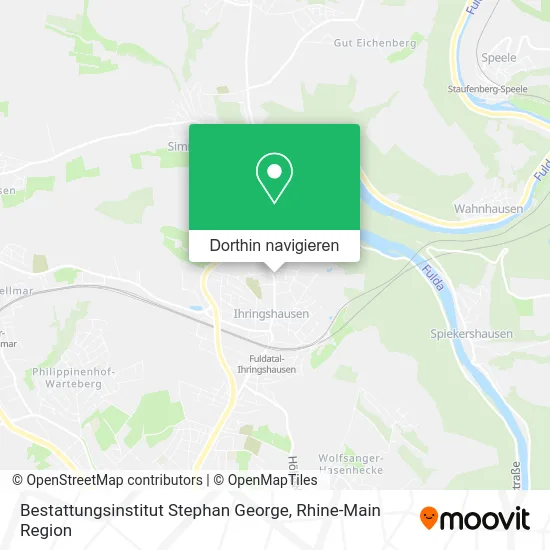 Bestattungsinstitut Stephan George Karte