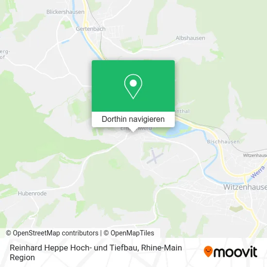 Reinhard Heppe Hoch- und Tiefbau Karte