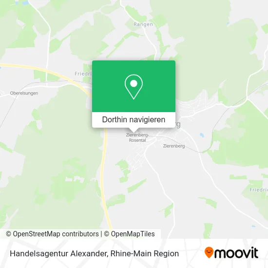 Handelsagentur Alexander Karte