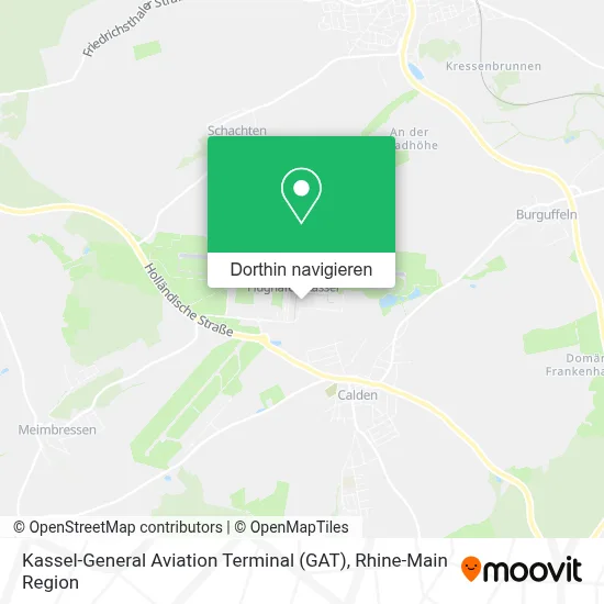 Kassel-General Aviation Terminal (GAT) Karte