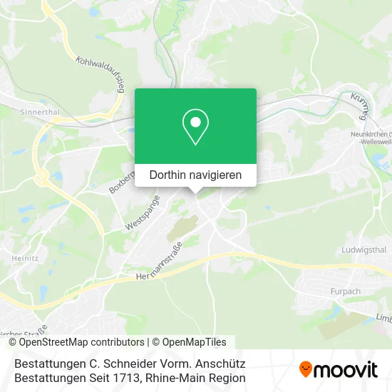 Bestattungen C. Schneider Vorm. Anschütz Bestattungen Seit 1713 Karte