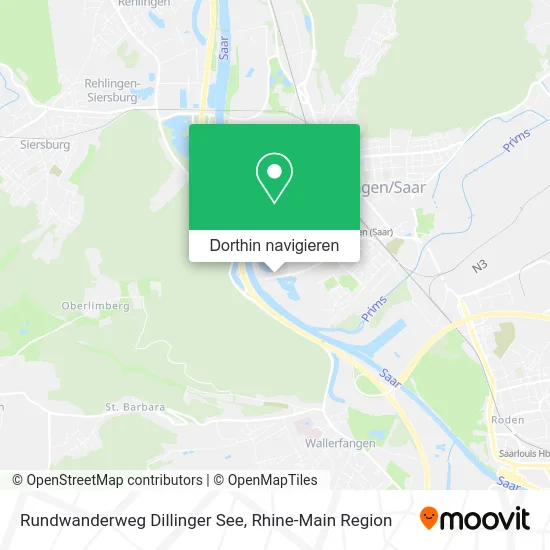 Rundwanderweg Dillinger See Karte