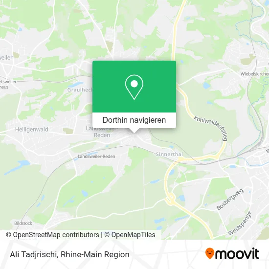 Ali Tadjrischi Karte