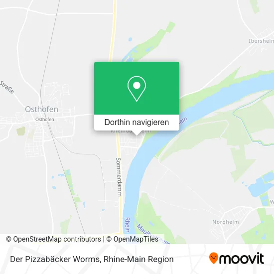 Der Pizzabäcker Worms Karte