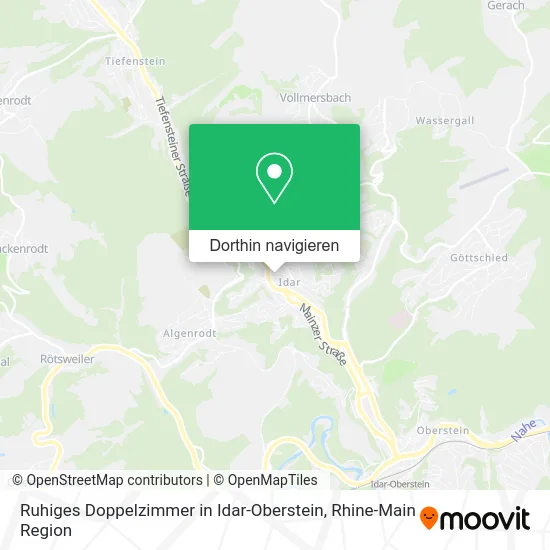 Ruhiges Doppelzimmer in Idar-Oberstein Karte