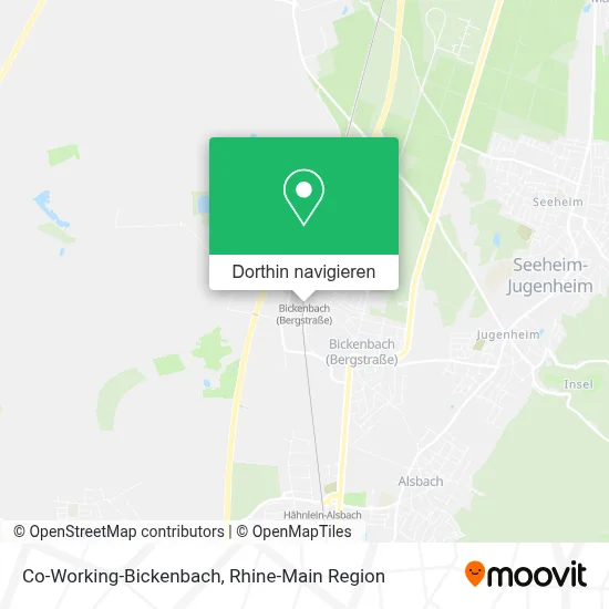 Co-Working-Bickenbach Karte