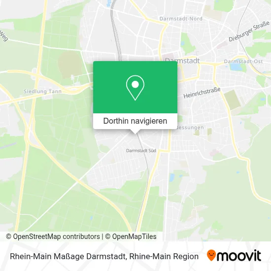 Rhein-Main Maßage Darmstadt Karte