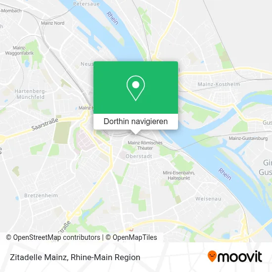 Zitadelle Mainz Karte