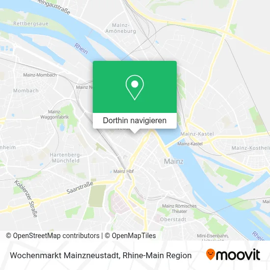 Wochenmarkt Mainzneustadt Karte