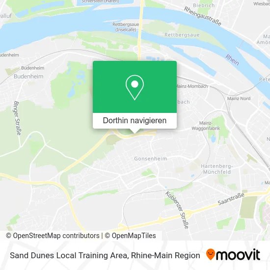 Sand Dunes Local Training Area Karte