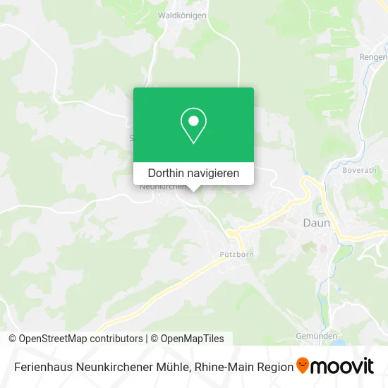 Ferienhaus Neunkirchener Mühle Karte
