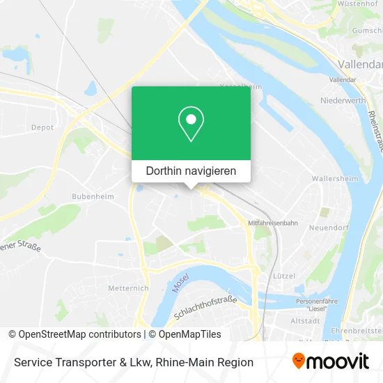 Service Transporter & Lkw Karte