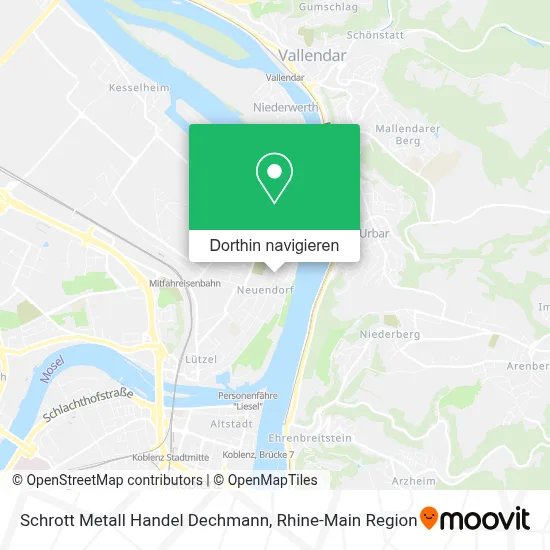 Schrott Metall Handel Dechmann Karte