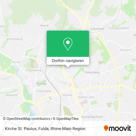 Kirche St. Paulus, Fulda Karte