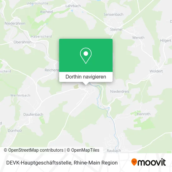 DEVK-Hauptgeschäftsstelle Karte