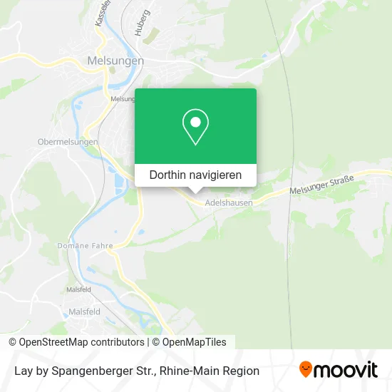 Lay by Spangenberger Str. Karte