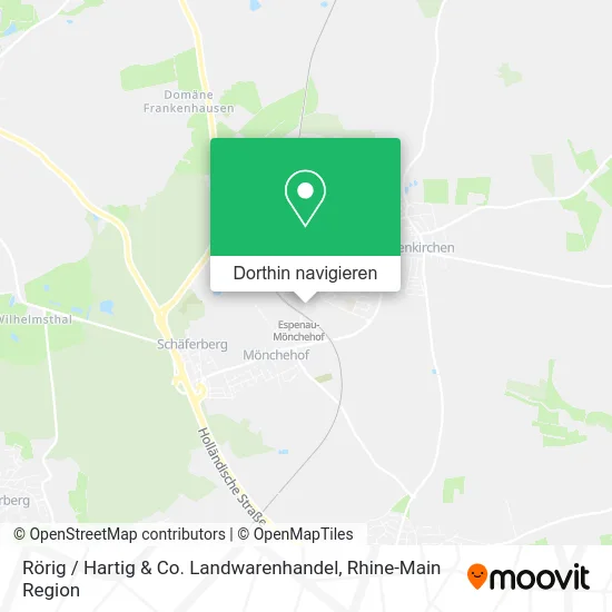 Rörig / Hartig & Co. Landwarenhandel Karte