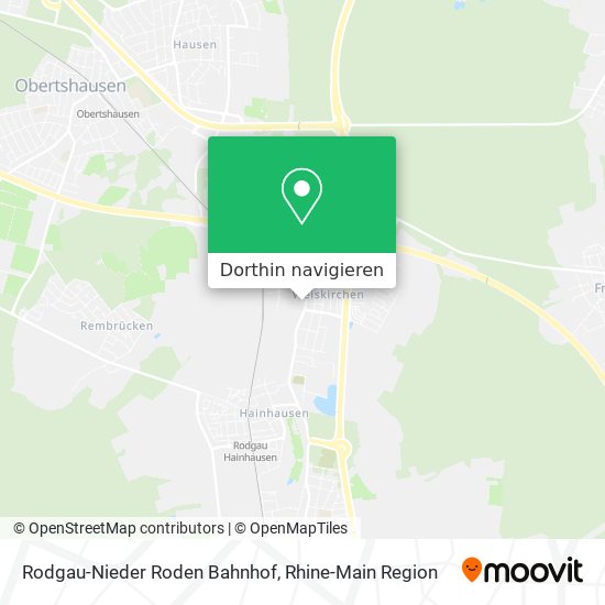 Rodgau-Nieder Roden Bahnhof Karte