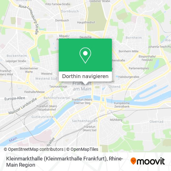 Kleinmarkthalle (Kleinmarkthalle Frankfurt) Karte