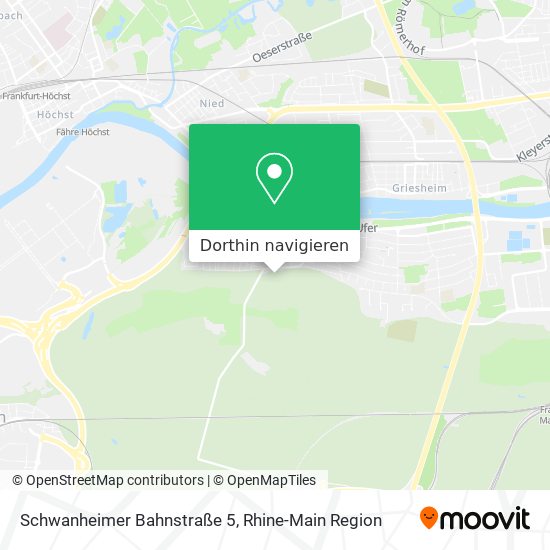 Schwanheimer Bahnstraße 5 Karte