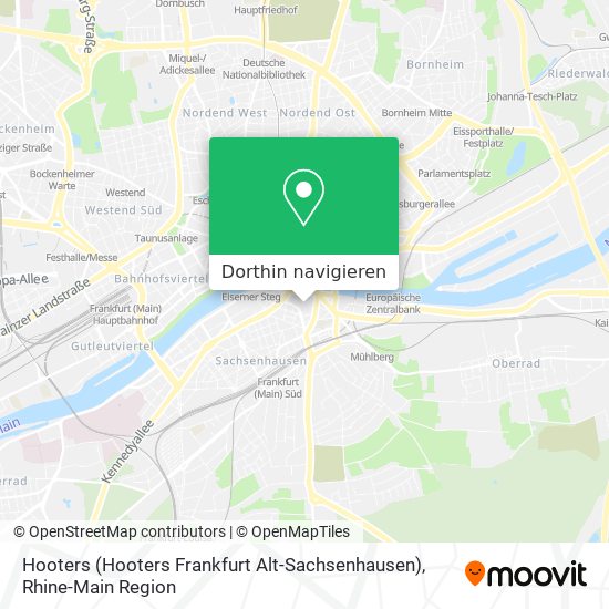 Hooters (Hooters Frankfurt Alt-Sachsenhausen) Karte
