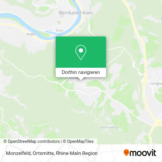 Monzelfeld, Ortsmitte Karte