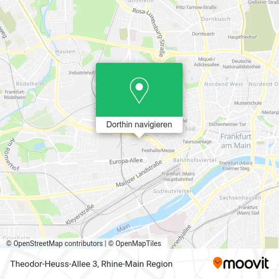 Theodor-Heuss-Allee 3 Karte