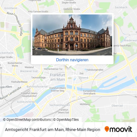 Amtsgericht Frankfurt am Main Karte