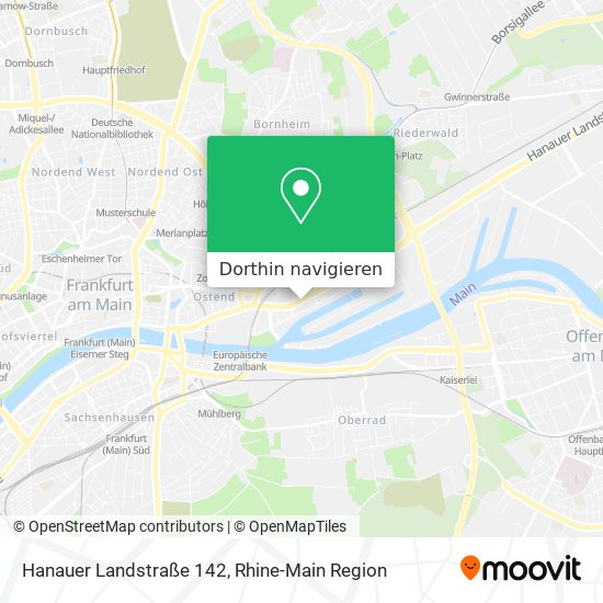 Hanauer Landstraße 142 Karte