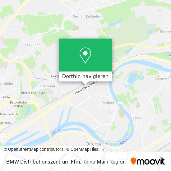 BMW Distributionszentrum Ffm Karte