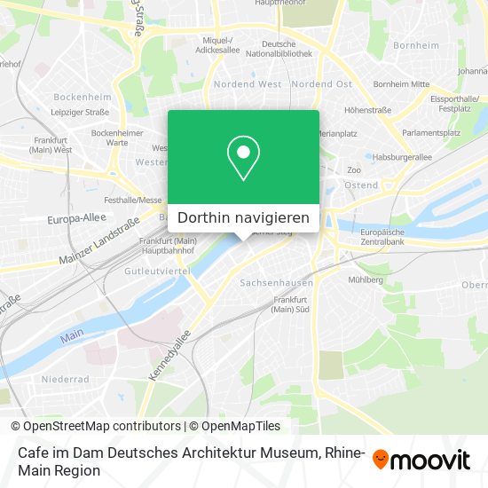Cafe im Dam Deutsches Architektur Museum Karte