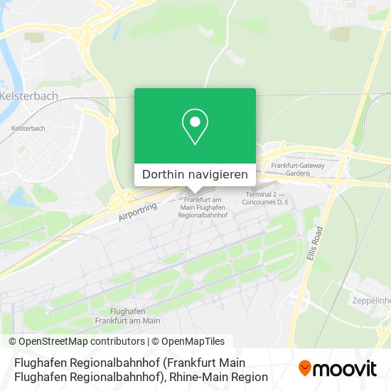 Flughafen Regionalbahnhof (Frankfurt Main Flughafen Regionalbahnhof) Karte
