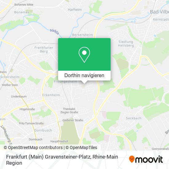 Frankfurt (Main) Gravensteiner-Platz Karte