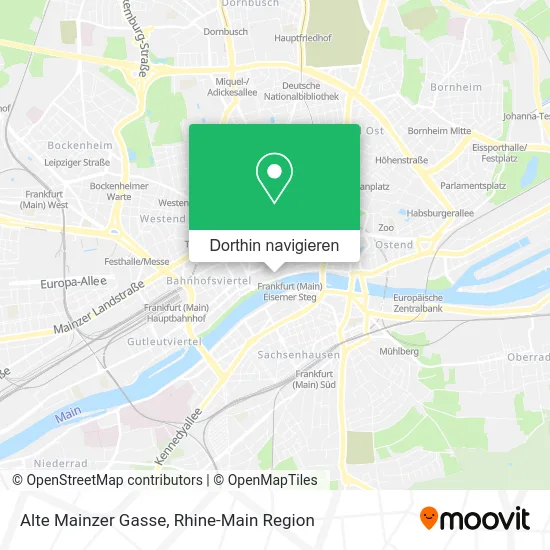 Alte Mainzer Gasse Karte