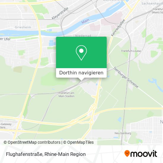 Flughafenstraße Karte