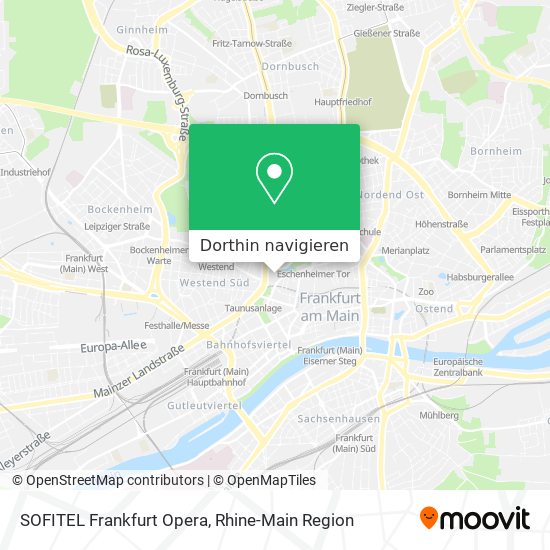 SOFITEL Frankfurt Opera Karte
