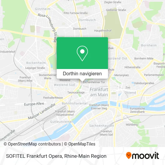 SOFITEL Frankfurt Opera Karte