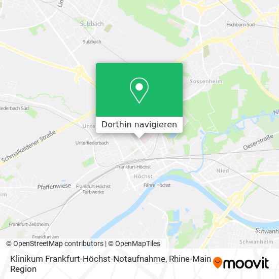 Klinikum Frankfurt-Höchst-Notaufnahme Karte