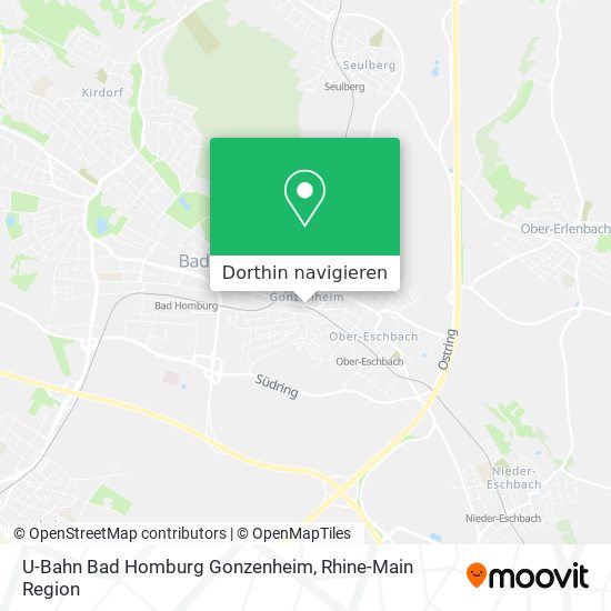 U-Bahn Bad Homburg Gonzenheim Karte