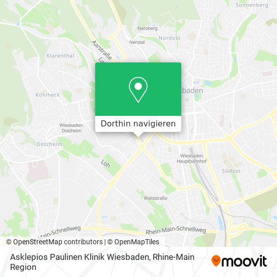 Asklepios Paulinen Klinik Wiesbaden Karte