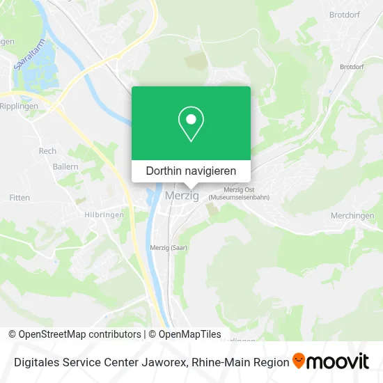Digitales Service Center Jaworex Karte