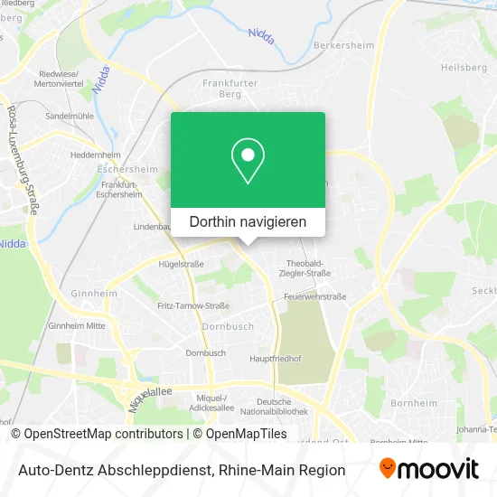 Auto-Dentz Abschleppdienst Karte