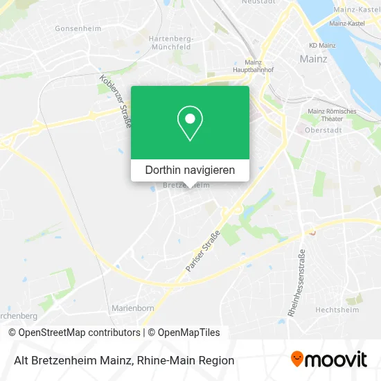 Alt Bretzenheim Mainz Karte
